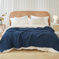 EMME Cotton Muslin King Blanket Big Oversized Bed Layering Bedspread Coverlet by EMME