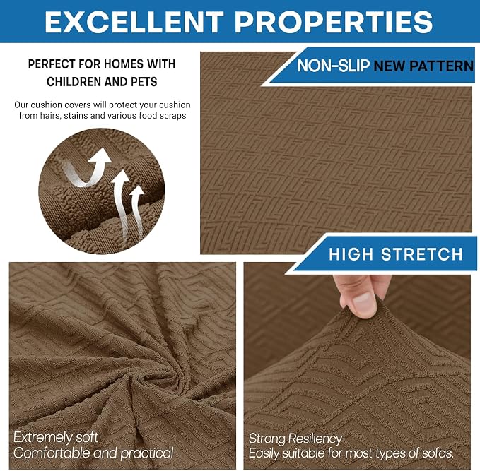 XINEAGE New 3 Pieces Couch Covers - Image 3