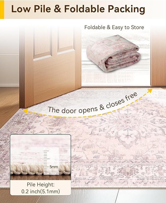 RELEANY Area Rugs 2'6''x4' Kitchen Rugs Entry Rug Small Rugs - Image 4