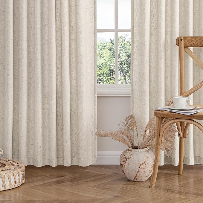 MIULEE Non-See-Through Privacy Curtains 2 Panels, Light Filtering Window - Image 8