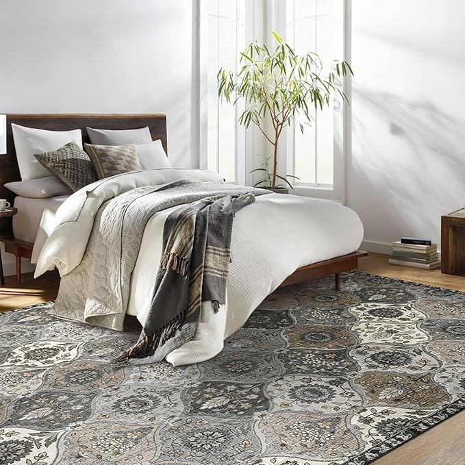 Lahome Moroccan 8x10 Area Rugs for Living Room, Washable Rugs 8x10 Ultra-Thin - Image 4