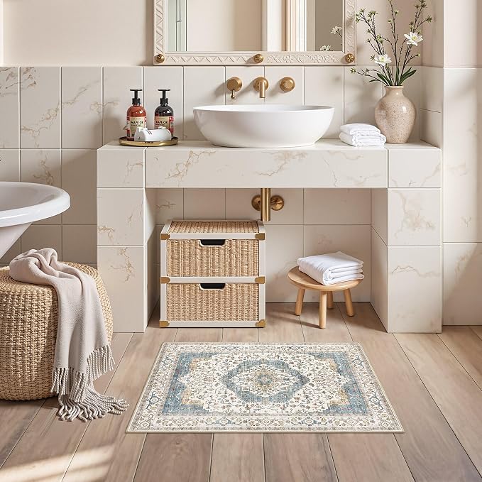 2x3 Washable Entryway Rug: Non-Slip Soft Small Indoor Area Rug - Image 5