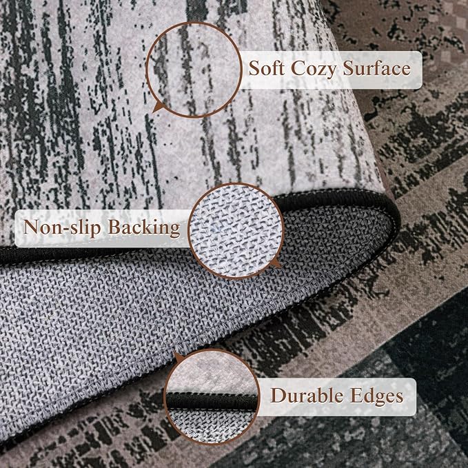 LIANLAM 10x14 Washable Area Rugs - Image 7