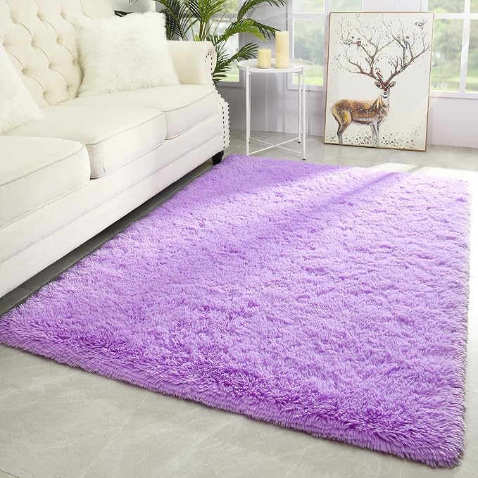 Merelax Modern Soft Fluffy Large Shaggy Rug by Merelax