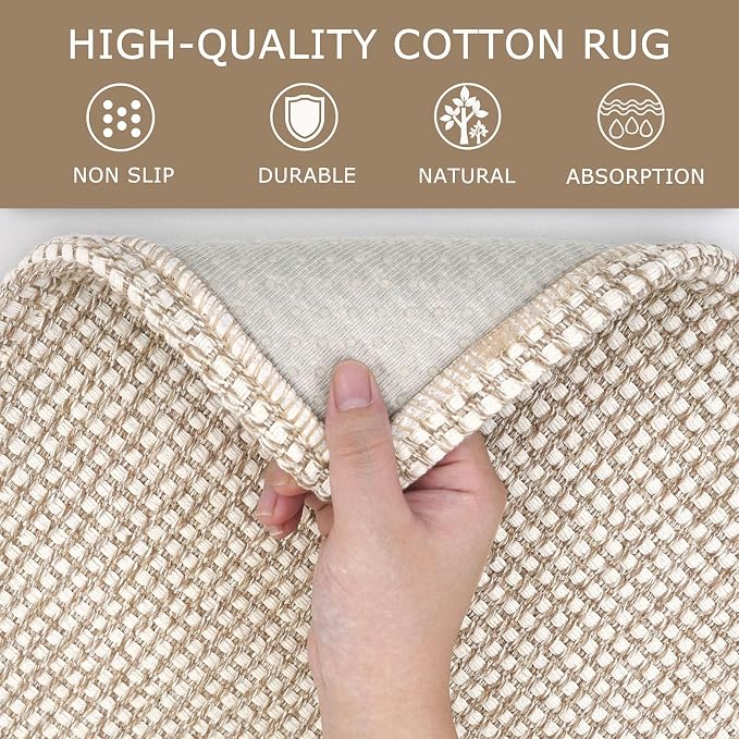 KOZYFLY Runners for Hallways 2x10 ft Washable Kitchen Runner Non Slip Rubber - Image 6