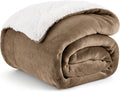 Bedsure GentleSoft Sherpa Fleece Twin Size Blanket by BEDSURE
