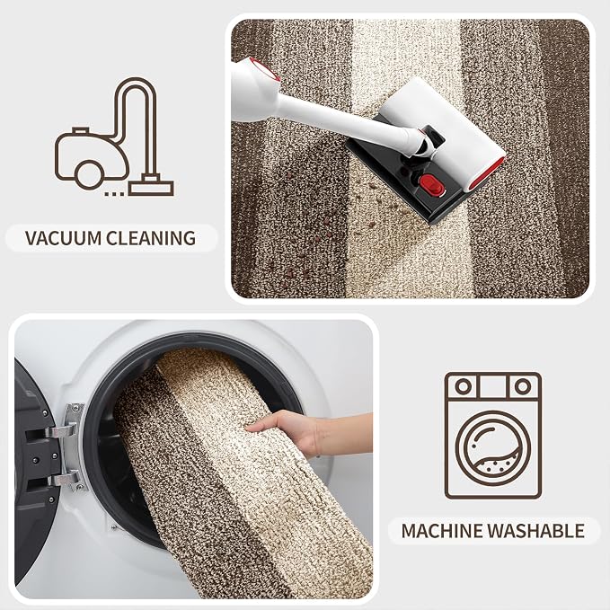 Kitinjoy Indoor Outdoor Door Mat, 48x30 Non-Slip Absorbent Dirt Trapper - Image 5