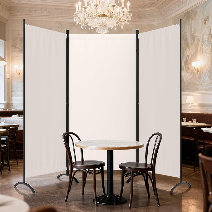 3 Panel Room Divider 6 Ft Folding Screen Room Dividers - Image 7