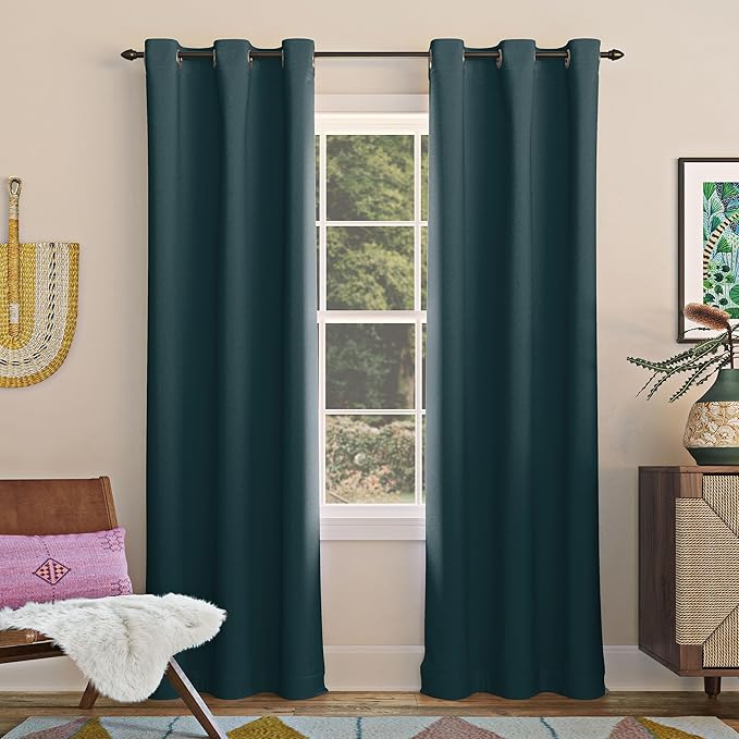 Sun Zero Easton Energy Saving Blackout Grommet Curtain Panel by SunZero%E2%84%A2