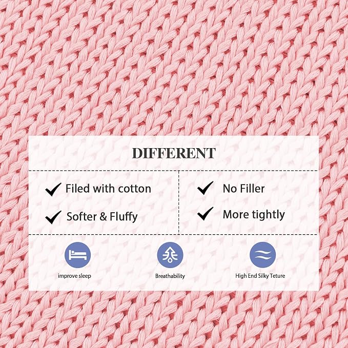 L'AGRATY Knitted Weighted Blanket - Image 3