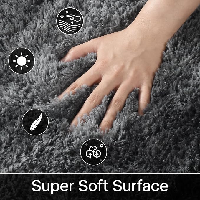 Meralax Area Rugs for Living Room Bedroom, Machine Washable Indoor Floor Carpet - Image 5