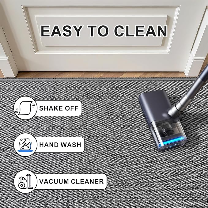 Ultra Thin Door Mat Indoor Entrance 17"x29", Low-Profile Indoor Door Mat - Image 7