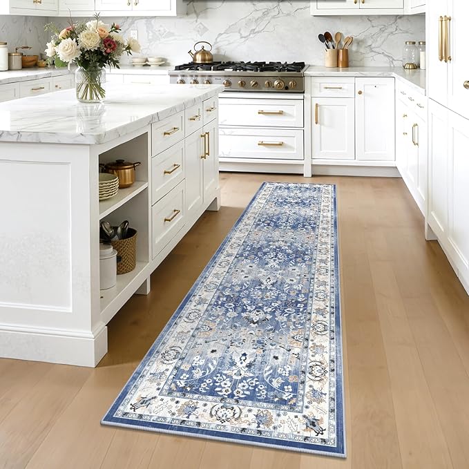 LOKHOM Washable Runner Rug, 2x8 Non-Slip Vintage Hallway Runner Rug - Image 3