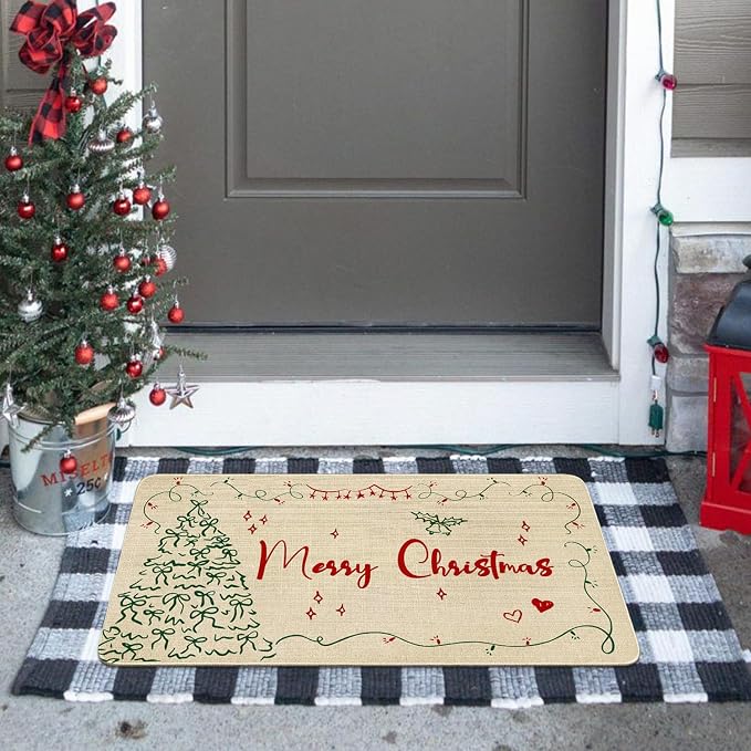 Merry Christmas Door Mat Outdoor - Image 2