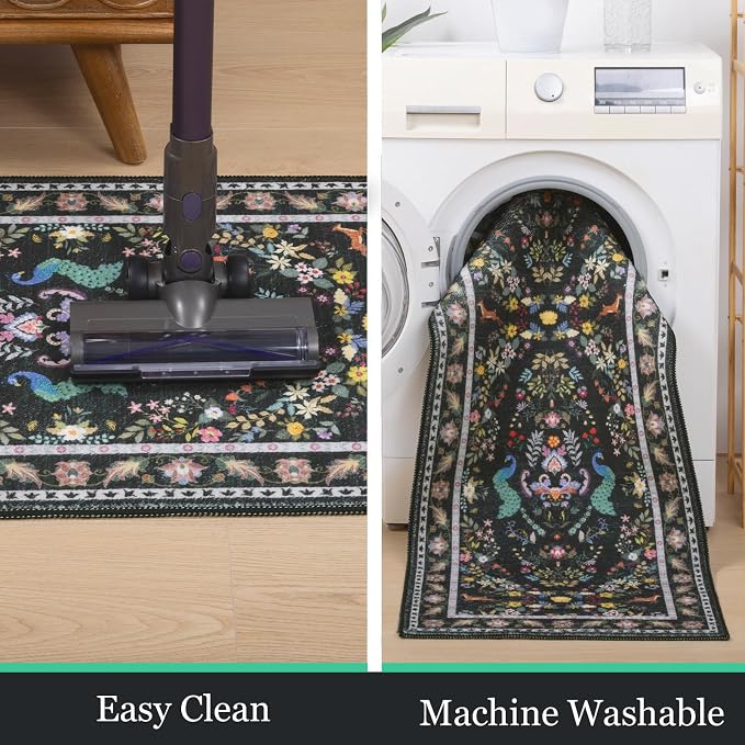 HEBE Washable Kitchen Rugs Sets of 3, Non Slip Absorbent Kitchen Rugs and Mats - Image 6