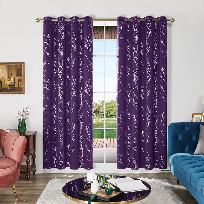 Deconovo Blackout Curtains, Thermal Insulated Soundproof Grommet Drapes by Deconovo