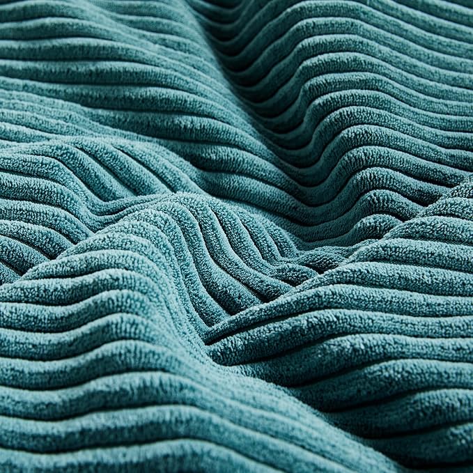Fancy Homi 2 Packs Teal Decorative Throw Pillow Covers 18x18 Inch - Image 5
