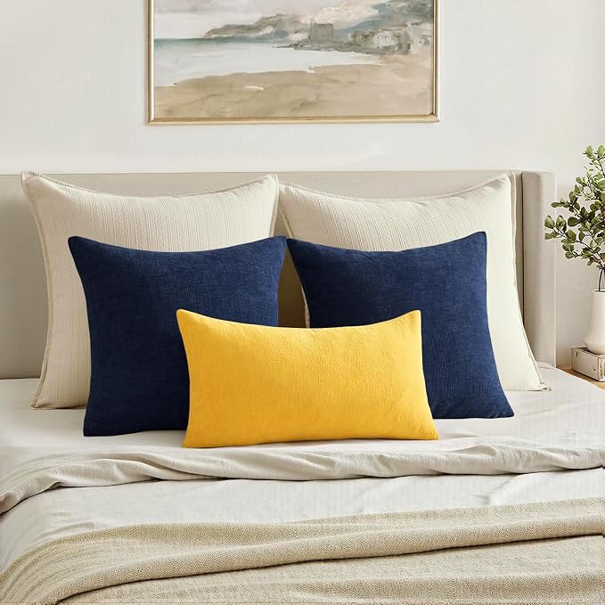 MIULEE Yellow Couch Pillow Covers 20x20 Inch - Image 4