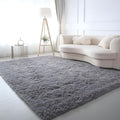 CAIYUECS Grey Area Rug for Living Room: Indoor Ultra Soft Shag Plush Rugs for by CAIYUECS