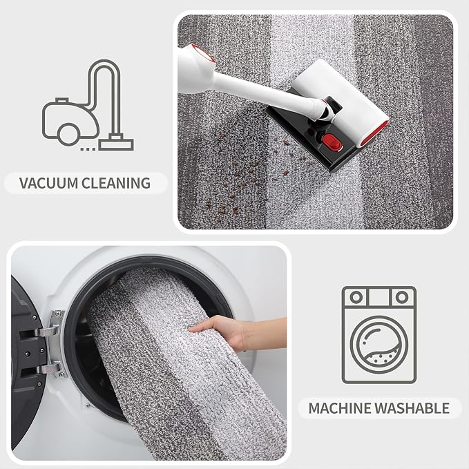 Kitinjoy Indoor Outdoor Door Mat, 71x24 Non-Slip Absorbent Dirt Trapper - Image 5