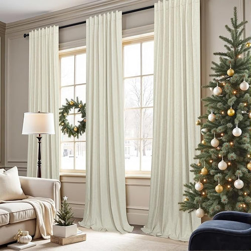 102 Inch Long Curtains for Bedroom Living Room Darkening Blackout Thermal Thick - Image 2