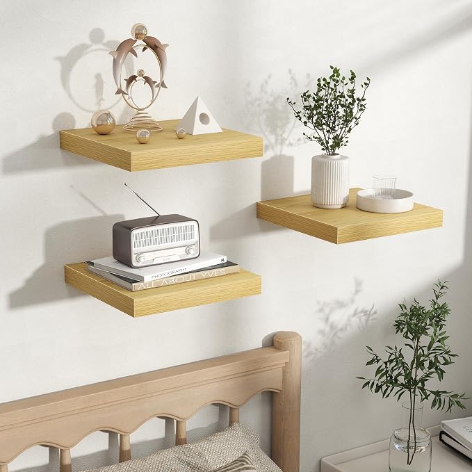 Fun Memories Rustic Wood Floating Shelves - Image 5