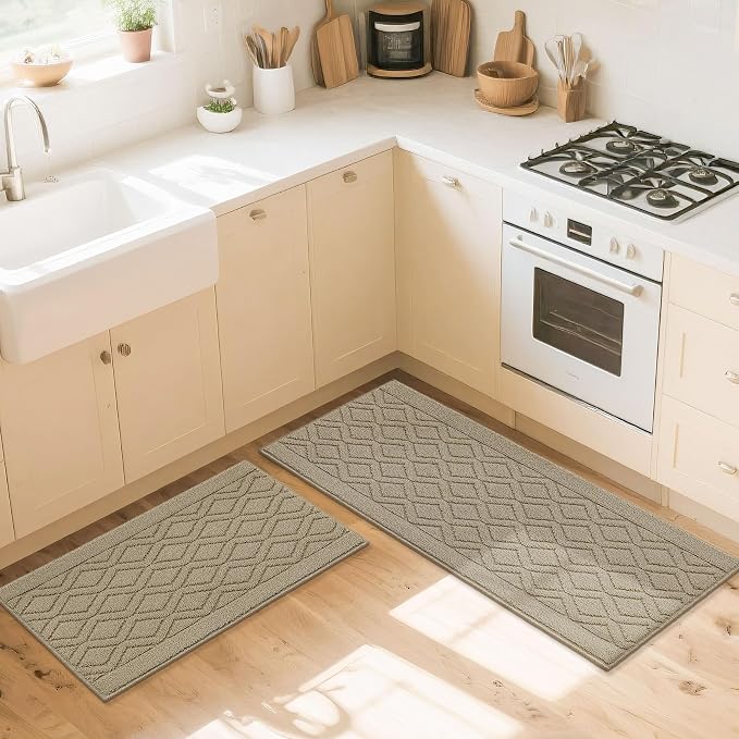 COSY HOMEER 48x20 Inch/30X20 Inch Kitchen Rug Mats Made of 100% Polypropylene 2 - Image 8