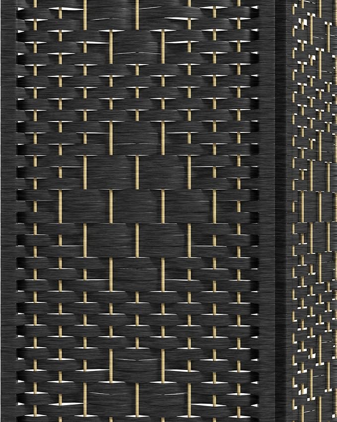 HOMCOM 4 Panel Room Divider, Folding Privacy Screen, 5.6' Room Separator - Image 9