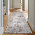 3x7 Washable Hallway Runner Rug – Abstract Non-Slip Mat by Puino