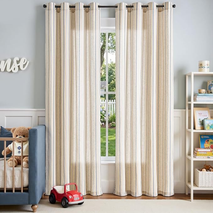 jinchan Colorful Linen Curtains - Image 2