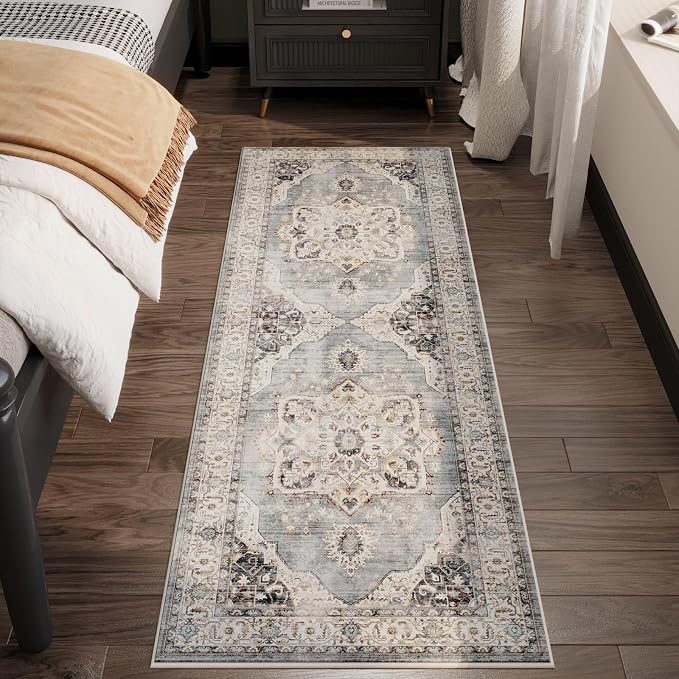 Rugcomf Vintage Medallion Kitchen Runner 2'x6' - Image 3