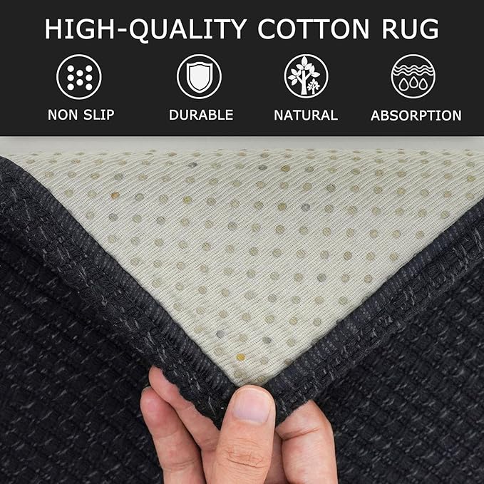 KOZYFLY Runners for Hallways 2x8 ft Washable Kitchen Runner Non Slip Rubber - Image 6