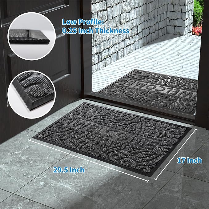 Yimobra Welcome Mat Outdoor 29.5x17, Waterproof Non-Slip Outdoor Mats - Image 7