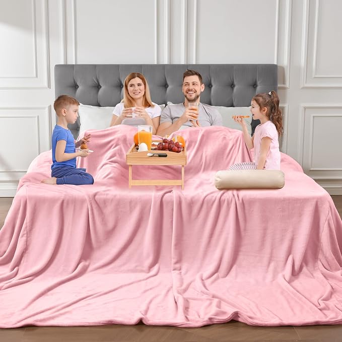 Edenleaf Big Oversized Soft Fleece Blanket, Huge California King Blanket - Image 3