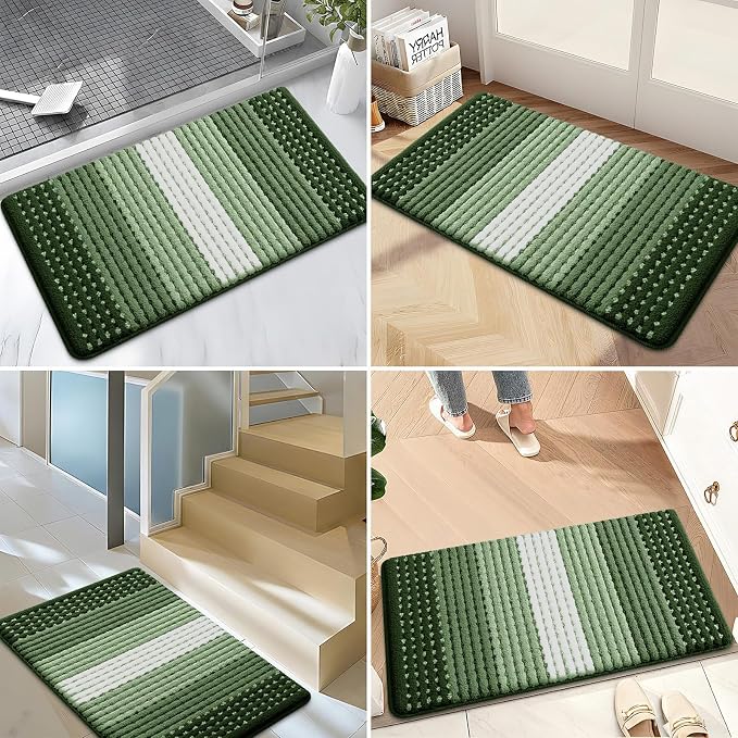 Kitinjoy Indoor Outdoor Door Mat, 48x32 Non-Slip Absorbent Dirt Trapper - Image 6
