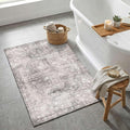 Vintage 2x3 Entryway Rug, Small Grey Area Rugs by OHWPEAT