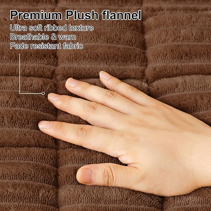 Smiry Couch Cover for Dogs Washable, Non Slip Fuzzy Pet Couch Covers for 3 - Image 4