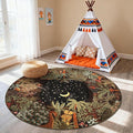 GarveeHome Round Area Rugs 4ft for Kids Room by GarveeHome