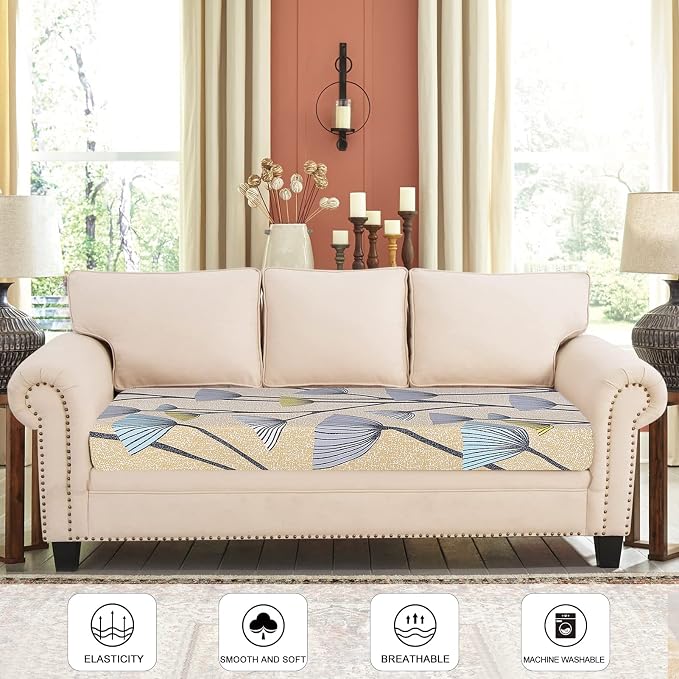 SearchI Stretch Printed Sofa Couch Cushion Covers Replacement Chair Cushion - Image 2