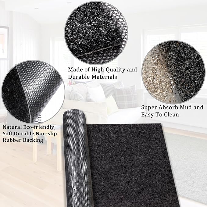 AAZZKANG Large Front Door Mat Outdoor 2 Pack - Image 4