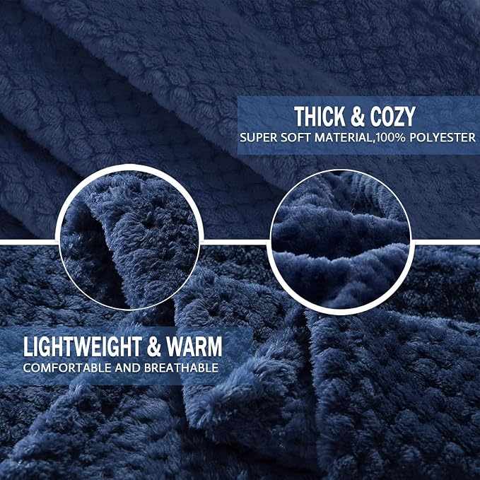 Exclusivo Mezcla Fleece Bed Blanket Twin Size, Super Soft and Warm Blankets - Image 7