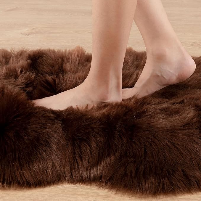 Carvapet Luxury Soft Faux Sheepskin Area Rug - Image 4