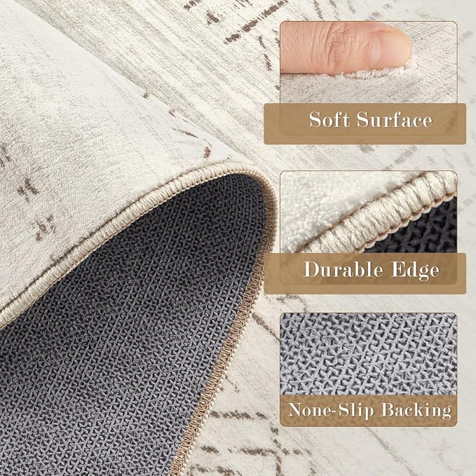 cotiled Hallway 3x10 Runner Rugs: Washable Boho Rugs - Image 5