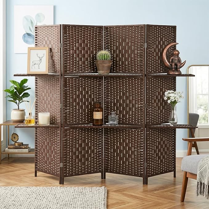 FDW 4 Panel Wood Room Divider - Image 7