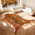 Huichenxing2021FURSTORE Faux Deer Skin Rug, Animal Deer Hide Rug Antelope Print by Huichenxing2021FURSTORE