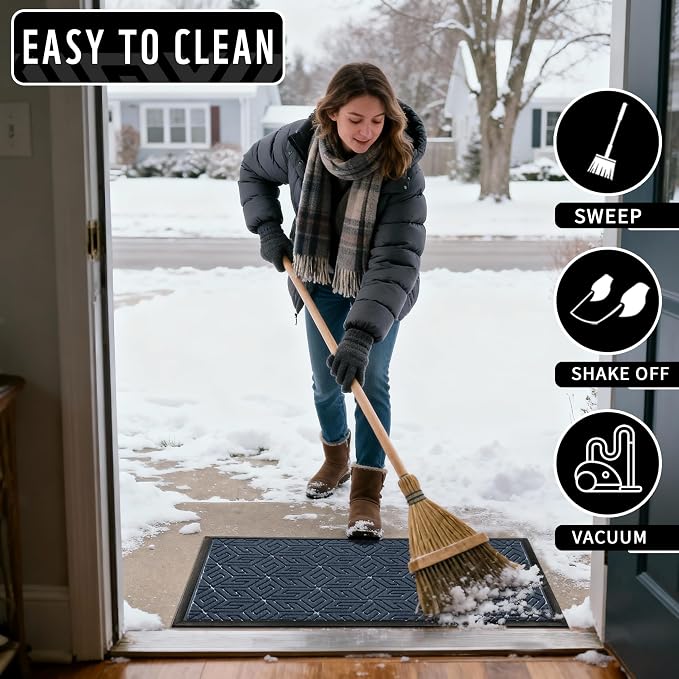 Yimobra Extra Large Door Mat 60x36, All-Weather Waterproof Outdoor Mats - Image 4