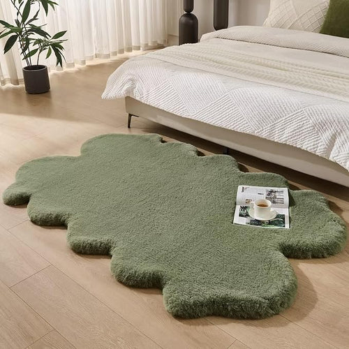 1700GSM Fuzzy Faux Sheepskin Fur Area Rug, Extra Soft Faux Fur Mat, Fluffy by Animebody