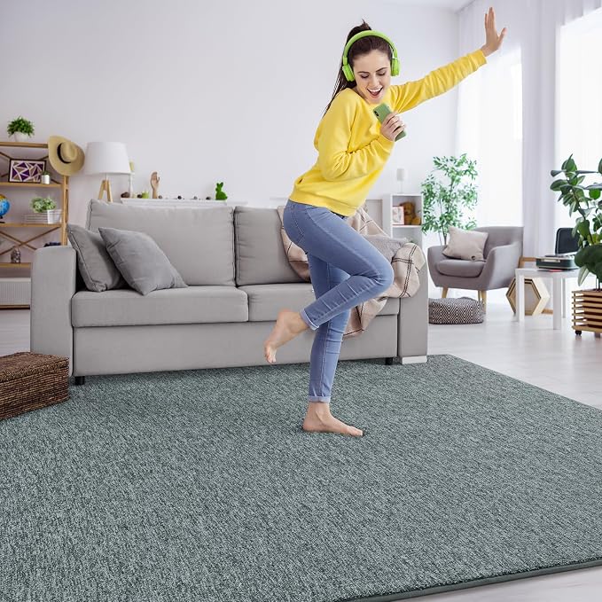 Keeko 4x6 Area Rugs for Living Room, Soft Modern Memory Foam Bedroom Rug - Image 2