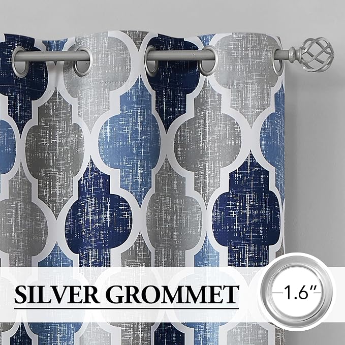 Beauoop 100% Blackout Curtains 84 Inches Long 2 Panels - Image 2