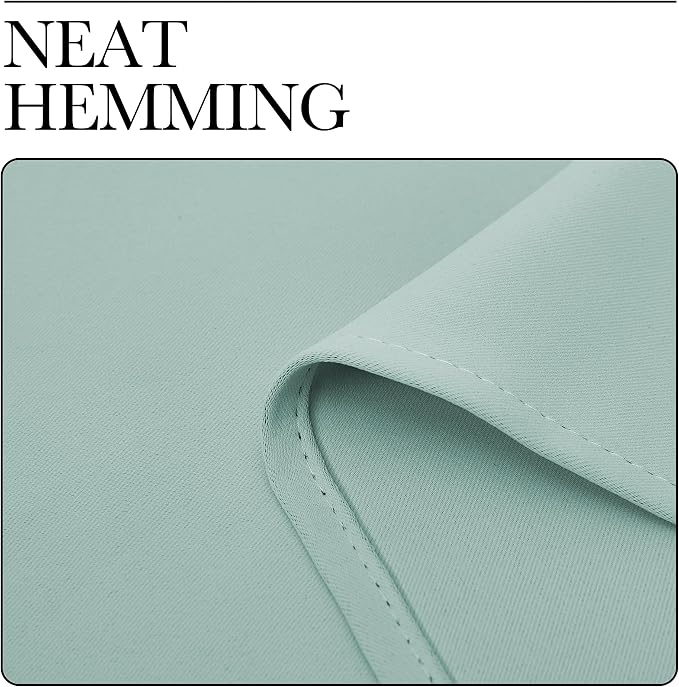 NICETOWN Blackout Curtains for Living Curtains, Aqua Blue, 2 Panels, 42 by 72 - Image 6
